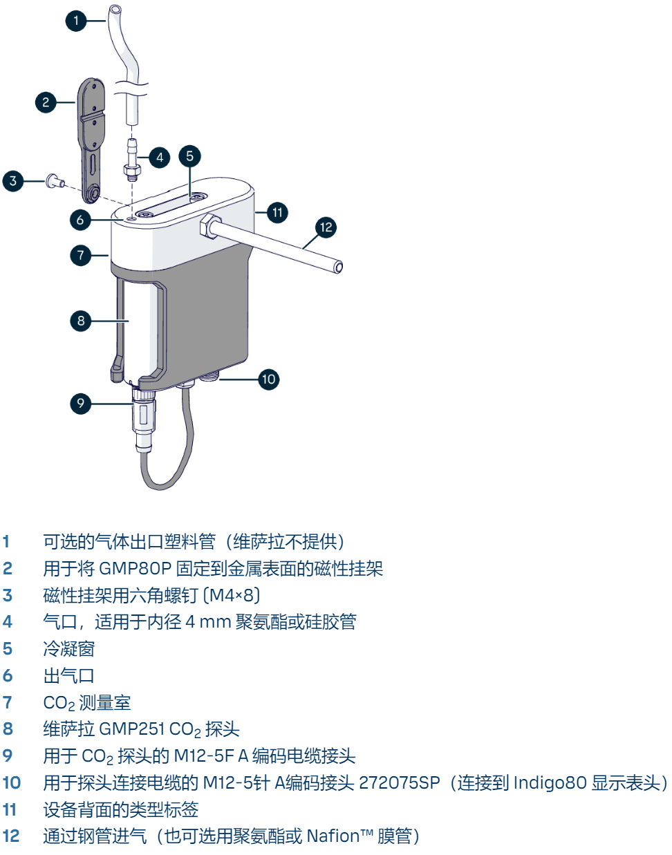 GMP80P泵吸式二氧化碳探頭